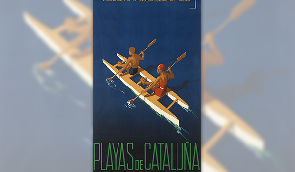 Beaches of Catalonia advertising poster