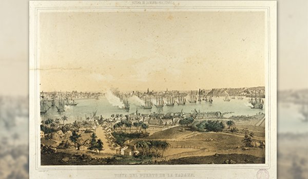 lithograph port Havana